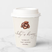 ベビーはコーヒーの赤ちゃん男女兼用シャワーを醸造している 紙コップ (正面)