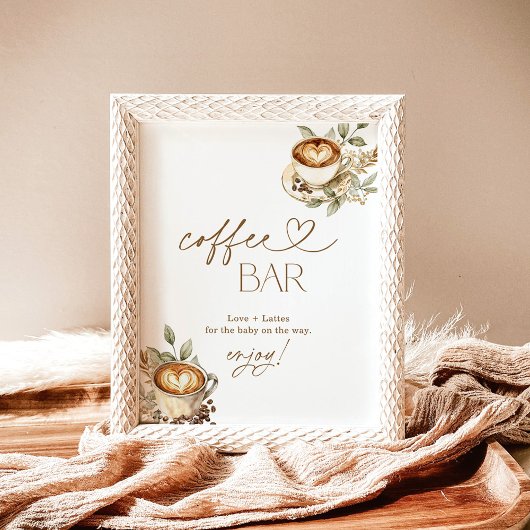 ベビーはコーヒーの醸造バーのサイン | コーヒーベビー ポスター