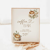 ベビーはコーヒーの醸造バーのサイン | コーヒーベビー ポスター