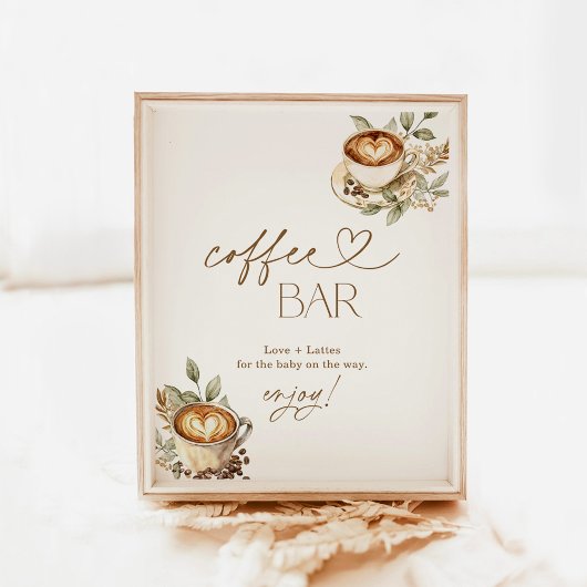 ベビーはコーヒーの醸造バーのサイン | コーヒーベビー ポスター