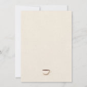 ベビーはコーヒーの醸造ベビーシャワー招待状 招待状 (裏面)