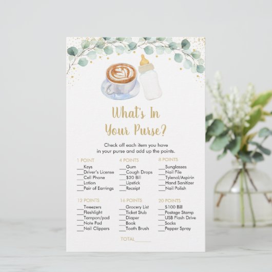 ベビーはコーヒーを醸造あなたの財布のゲームの中にあるものを (スタンド正面)