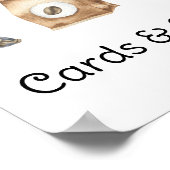 ベビーはコーヒーを醸造しているカードとギフト赤ちゃんシャワー ポスター (角)