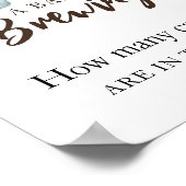 ベビーはコーヒーを醸造しているキャンディーの数 ポスター (角)