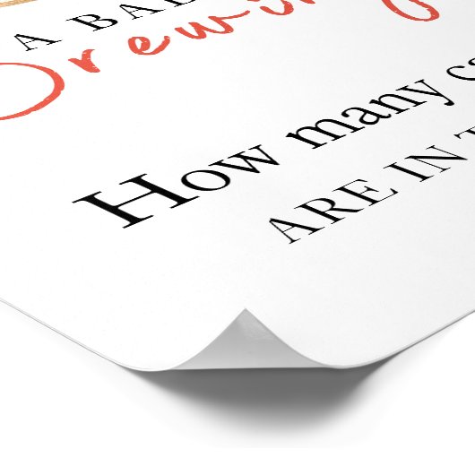 ベビーはコーヒーを醸造しているキャンディーの数 ポスター (角)