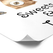 ベビーはコーヒーを醸造しているスイーツ&トリートベビーシャワー ポスター (角)