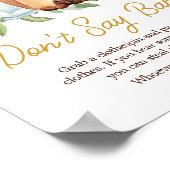 ベビーはコーヒーを醸造しているベビーと言わない ポスター (角)