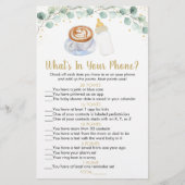 ベビーはコーヒーを醸造している何があなたの電話ゲーム (正面)