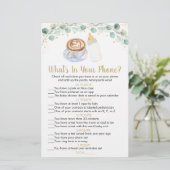 ベビーはコーヒーを醸造している何があなたの電話ゲーム (スタンド正面)