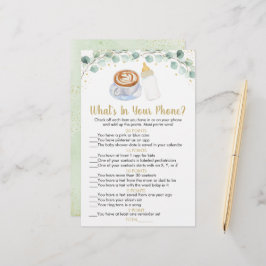 ベビーはコーヒーを醸造している何があなたの電話ゲーム