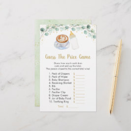 ベビーはコーヒーを醸造している価格ゲームを推測