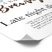 ベビーはコーヒーを醸造している深夜おむつゲーム ポスター (角)