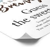 ベビーはコーヒーを醸造している甘い混乱を推測する ポスター (角)