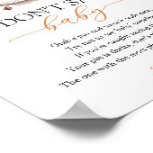 ベビーはコーヒーを醸造している赤ちゃんシャワーゲーム ポスター (角)