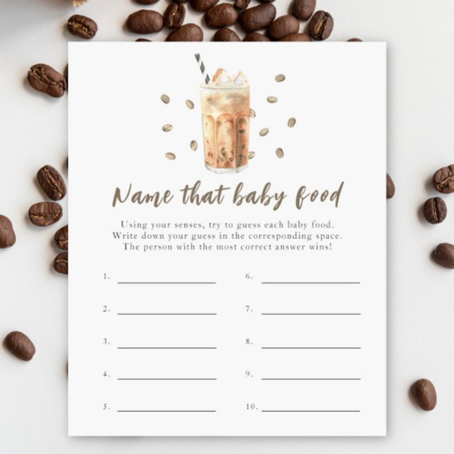 ベビーはコーヒーを醸造している – そのベビー食品の名前 (クリエイターアップロード済み)