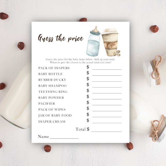 ベビーはコーヒーを醸造している – プライス推測ゲーム (クリエイターアップロード済み)