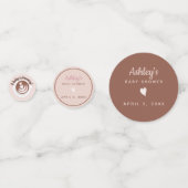 ベビーはコーヒーを醸造するブランチ赤ちゃんシャワー散水 コンフェッティ (裏面)