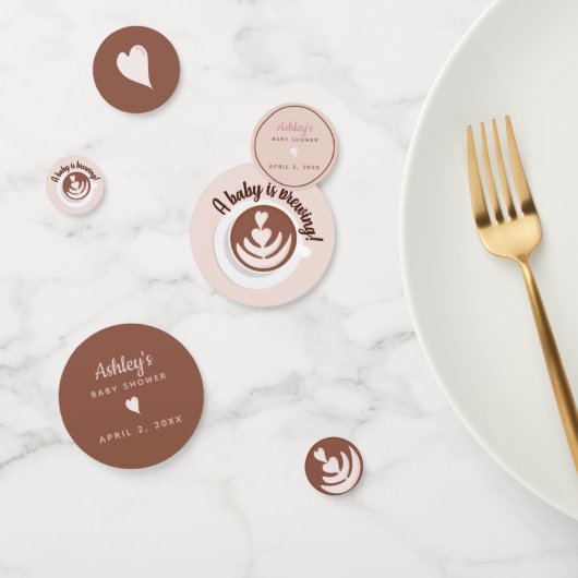 ベビーはコーヒーを醸造するブランチ赤ちゃんシャワー散水 コンフェッティ (グループ)