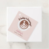 ベビーはコーヒーを醸造するブランチ赤ちゃんシャワー散水 フェイバータグ (インサイチュ)