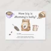 ベビーはコーヒーを醸造するママの腹の大きさ エンクロージャーカード (正面)