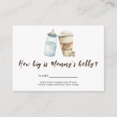 ベビーはコーヒーを醸造するママの腹の大きさ エンクロージャーカード (正面)