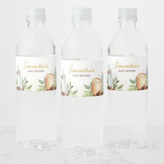 ベビーはコーヒーを醸造する ペットボトルラベル (ボトル)