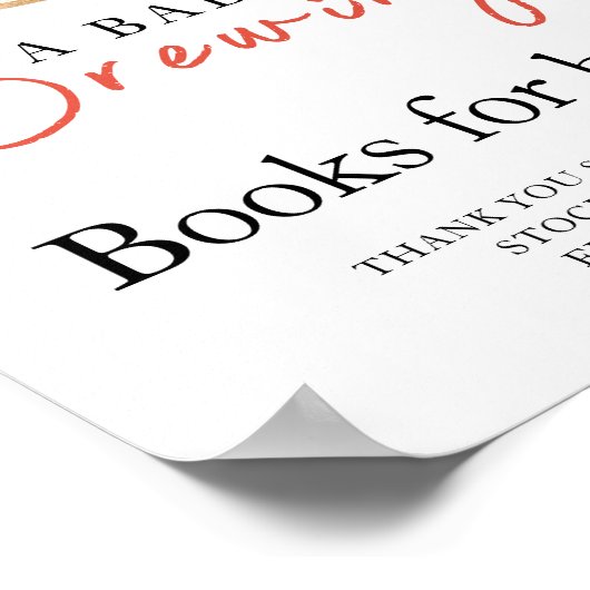 ベビーはコーヒーカップを醸造しているベビーのための本 ポスター (角)