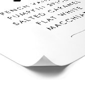 ベビーはコーヒーバー赤ちゃんシャワーのサインを醸造している ポスター (角)