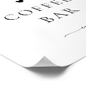 ベビーはコーヒーバー赤ちゃんシャワーの看板を醸造している ポスター (角)