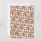 ベビーはコーヒービールの醸造ベビーボトルシャワー 招待状 (裏面)