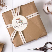 ベビーはコーヒー茶色の赤ちゃんシャワーを醸造している ラウンドシール