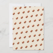 ベビーはコーヒー茶色の赤ちゃんシャワーを醸造している 招待状 (裏面)