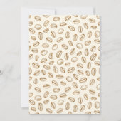 ベビーはコーヒー豆の赤ちゃんシャワーを醸造している 招待状 (裏面)