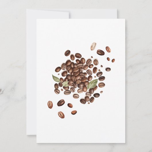 ベビーはコーヒー豆ベビーシャワーを醸造している 招待状 (裏面)