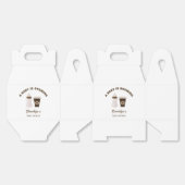 ベビーはコーヒー赤ちゃんシャワー茶色の白を醸造している フェイバーボックス (見開き)