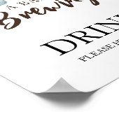 ベビーはコーヒー飲料を醸造している ポスター (角)