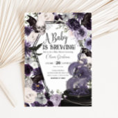 ベビーはゴシック様式のハロウィーンベイビーシャワーを醸造している 招待状