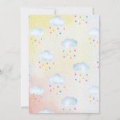 ベビーはシャワーを振りかけます 招待状 (裏面)