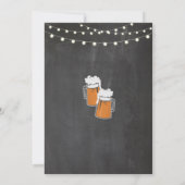 ベビーはシャワービールBBQ BabyQの招待を醸造しています 招待状 (裏面)