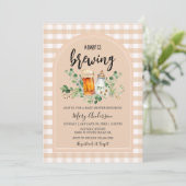 ベビーはジンガムの赤ちゃんシャワーを醸造している 招待状 (スタンド正面)