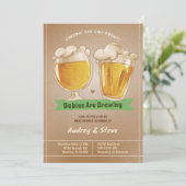 ベビーはツインビールの赤ちゃんシャワーを醸造している 招待状 (スタンド正面)