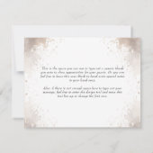 ベビーはニュートラルなハロウィーンの赤ちゃんシャワーを醸造している サンキューカード (裏面)