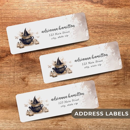 ベビーはニュートラルなハロウィーンの赤ちゃんシャワーを醸造している ラベル