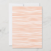 ベビーはハロウィンベイビーシャワーピーチを醸造している 招待状 (裏面)