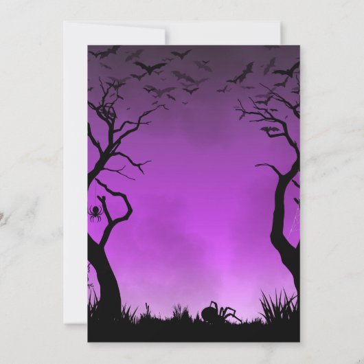 ベビーはハロウィーンの赤ちゃんシャワーを醸造している サンキューカード (裏面)