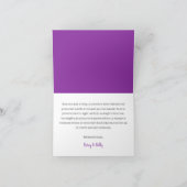 ベビーはハロウィーンの赤ちゃんシャワーを醸造している サンキューカード (内部)