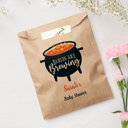 ベビーはハロウィーンの赤ちゃんシャワーを醸造している フェイバーバッグ (封をした状態)