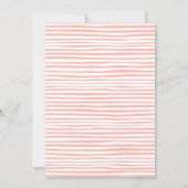 ベビーはハロウィーンの赤ちゃんシャワーピンクを醸造している 招待状 (裏面)