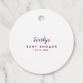 ベビーはハロウィーンカルドロンベイビーシャワーを醸造している フェイバータグ (裏面)