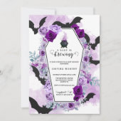 ベビーはハロウィーンベビーシャワーを醸造している 招待状 (正面)